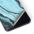 Aqua Blue Marble Ink Galaxy S22 Skin